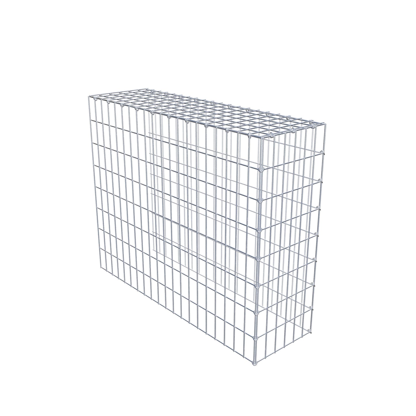 Opbouw schanskorf type 4 100 cm x 80 cm x 30 cm (L x H x D), maaswijdte 5 cm x 10 cm, C-ring