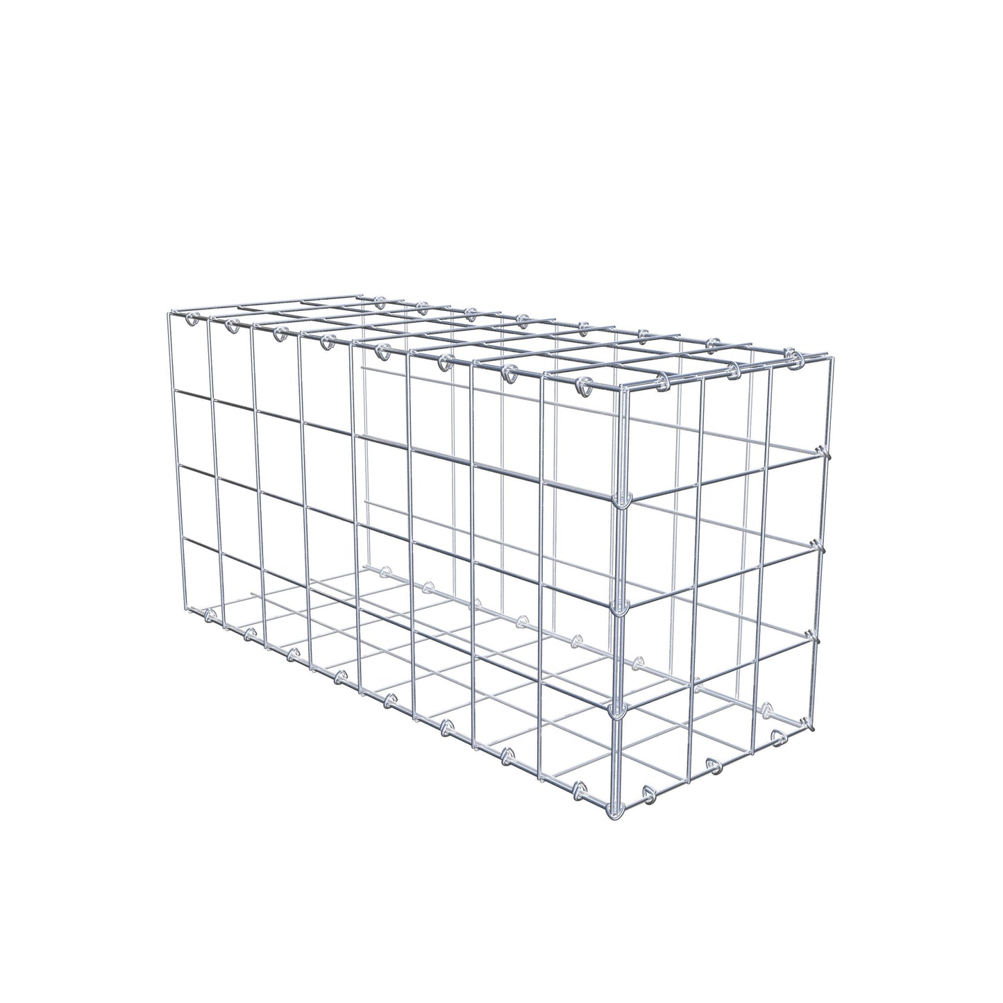 Gabbione aggiuntivo di tipo 2 80 cm x 40 cm x 30 cm (L x H x P), maglia 10 cm x 10 cm, anello a C