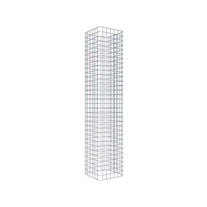 Colonne de gabion carrée 32 cm x 32 cm, hauteur 160 cm, MW 5 cm x 5 cm