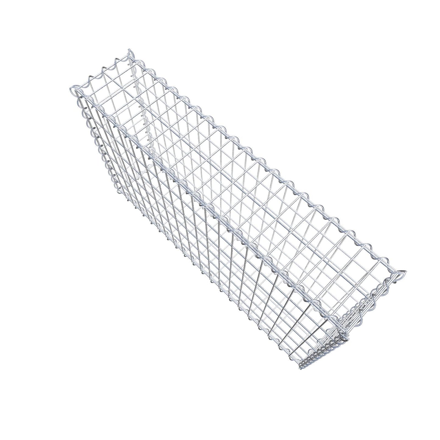 Set di 2 gabbioni 100 cm x 60 cm x 20 cm (L x A x P), maglia 5 x 10 cm, spirale