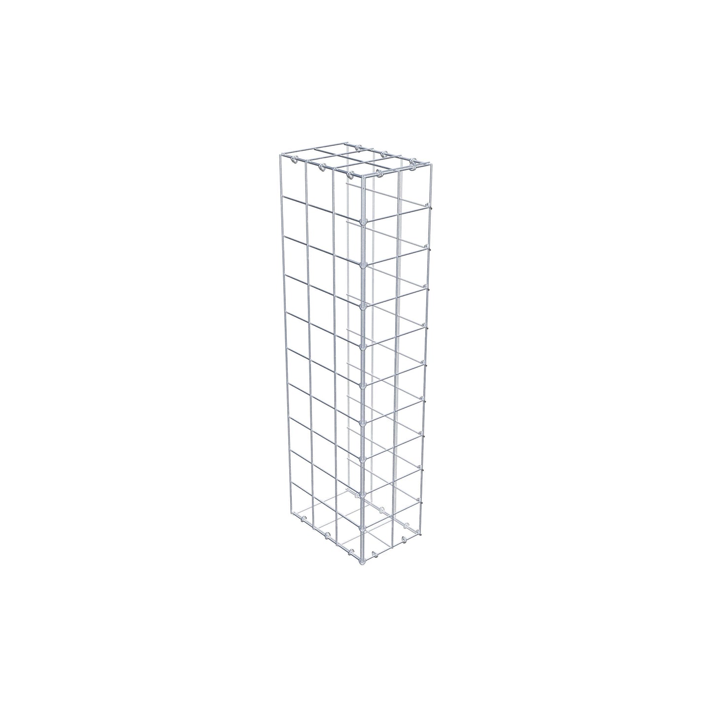 Gavión complementario de tipo 2 100 cm x 30 cm x 20 cm (L x A x P), malla 10 cm x 10 cm, anillo en C