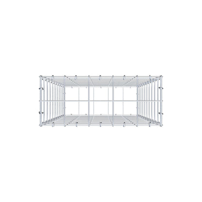 Gabion 100 cm x 50 cm x 20 cm (L x H x D), maskestørrelse 10 cm x 10 cm, C-ring