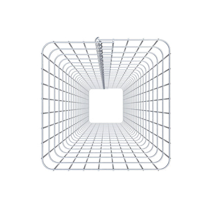 Colonne de gabion carrée 42 cm x 42 cm, 230 cm de hauteur, MW 5 cm x 10 cm