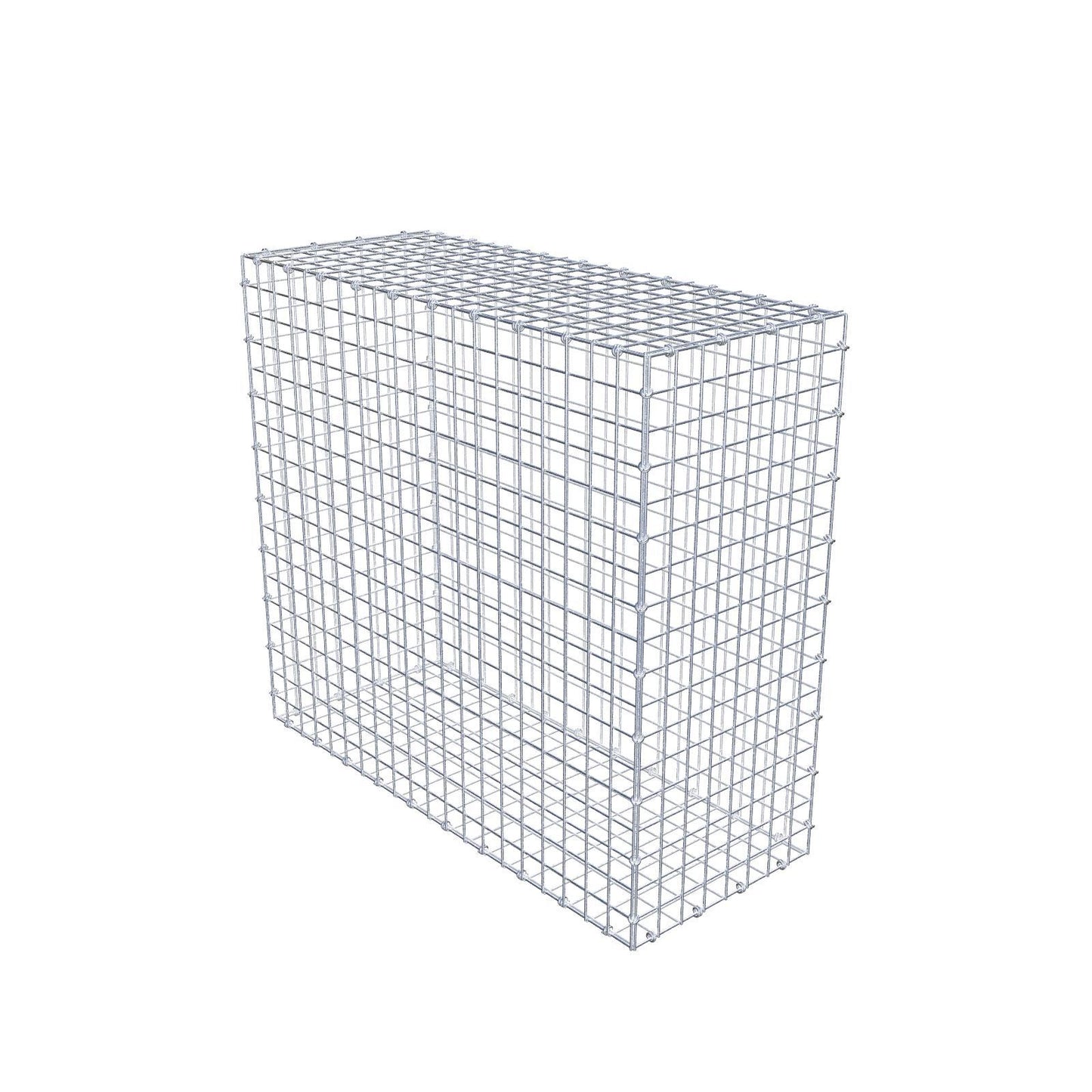 Gabion 100 cm x 90 cm x 40 cm (L x H x P), mailles 5 x 5 cm, anneau en spirale