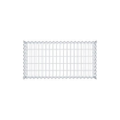Schanskorf 100 cm x 20 cm x 50 cm (L x H x D), maaswijdte 5 cm x 10 cm, spiraalvormig