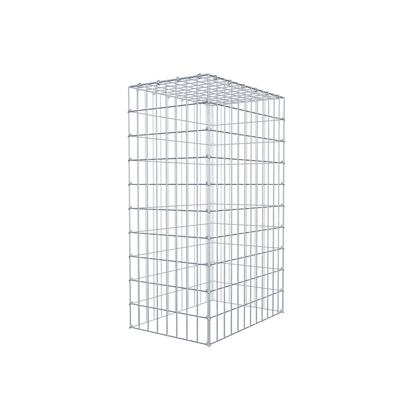 Fourche rapportée type 3 100 cm x 60 cm x 40 cm (L x H x P), mailles 5 cm x 10 cm, anneau C