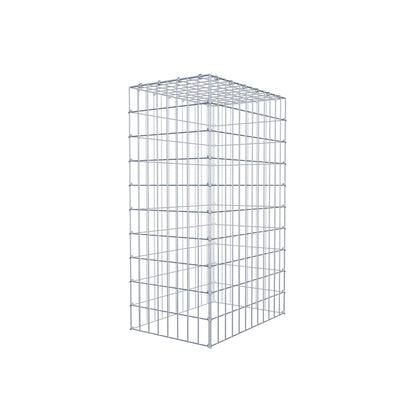 Fourche rapportée type 3 100 cm x 60 cm x 40 cm (L x H x P), mailles 5 cm x 10 cm, anneau C