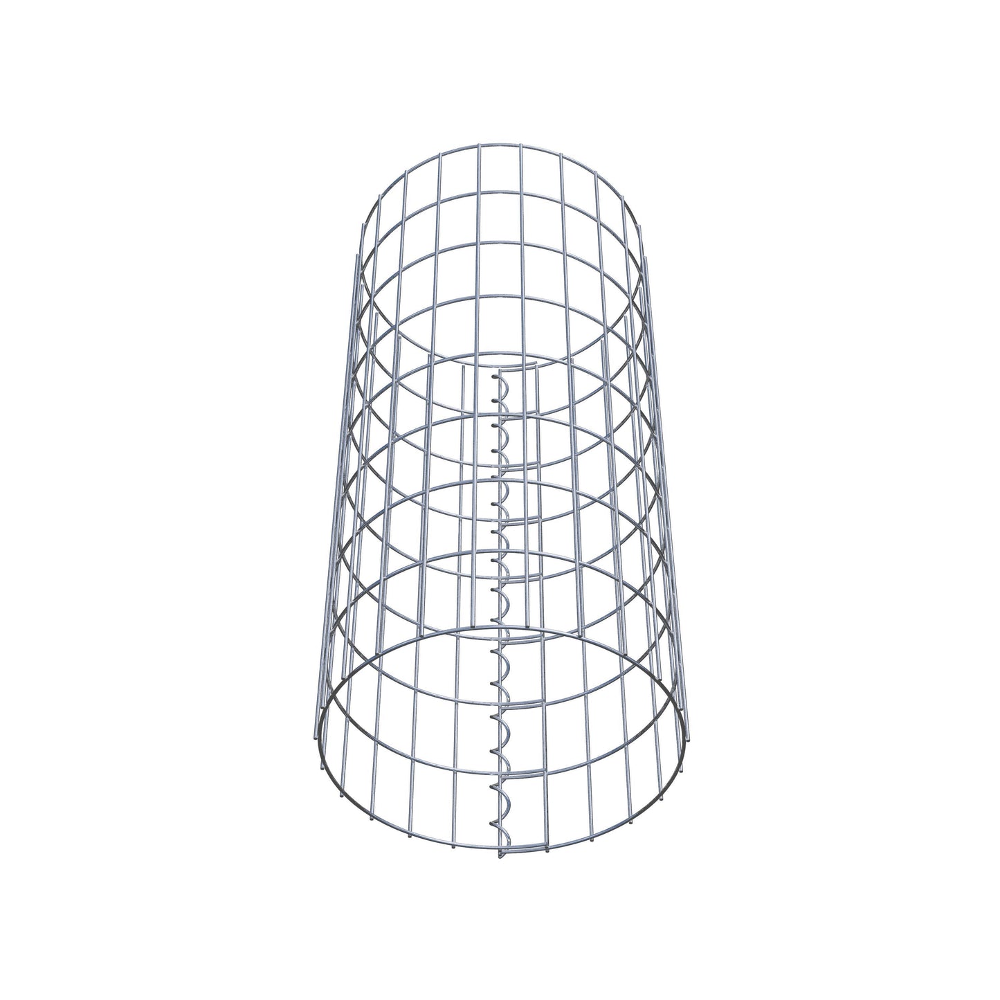 Columna de gaviones redonda 37 cm de diámetro, 80 cm de altura, malla 5 cm x 10 cm