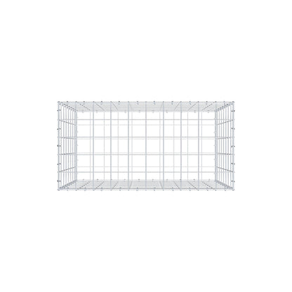 Gabion 100 cm x 80 cm x 50 cm (L x H x D), maskestørrelse 10 cm x 10 cm, C-ring
