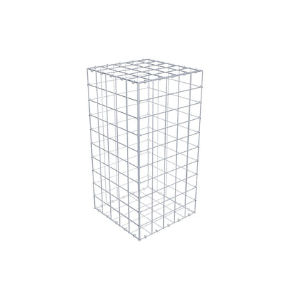 Gabion 100 cm x 50 cm x 50 cm (L x H x D), maskestørrelse 10 cm x 10 cm, C-ring