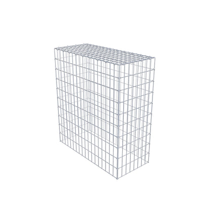 Monteret gabion type 3 100 cm x 90 cm x 40 cm (L x H x D), maskestørrelse 5 cm x 10 cm, C-ring