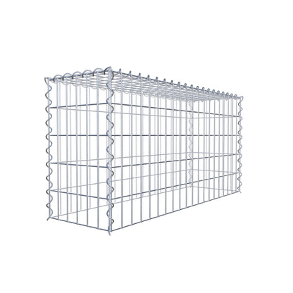 Anbaugabione Typ 3 100 cm x 50 cm x 30 cm (L x H x T), Maschenweite 5 cm x 10 cm, Spirale