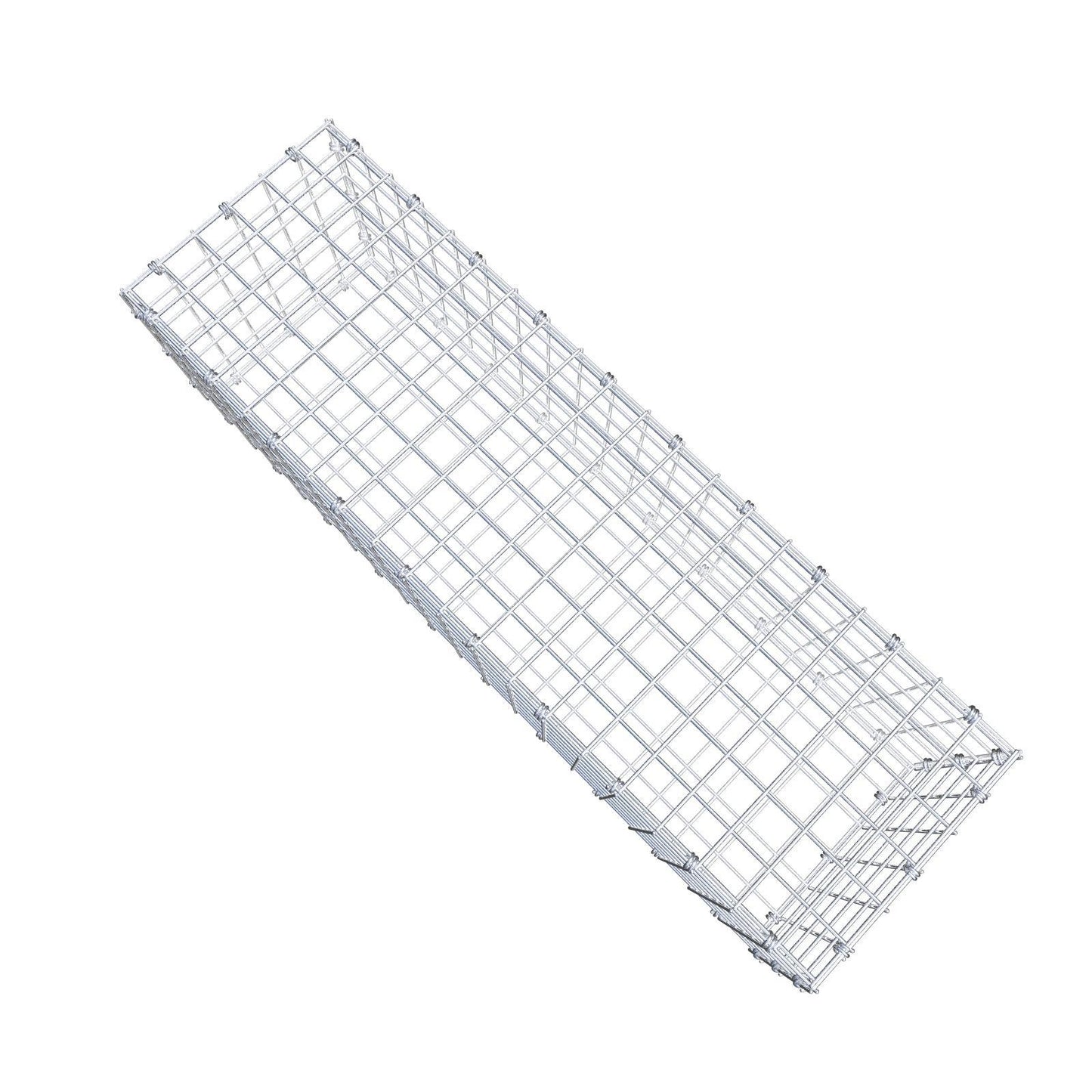 Gabião 100 cm x 30 cm x 30 cm (C x A x P), malhagem 5 x 5 cm, anel espiral