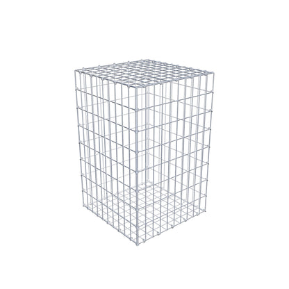 Schanskorf 80 cm x 50 cm x 50 cm (L x H x D), maaswijdte 5 cm x 10 cm, C-ring