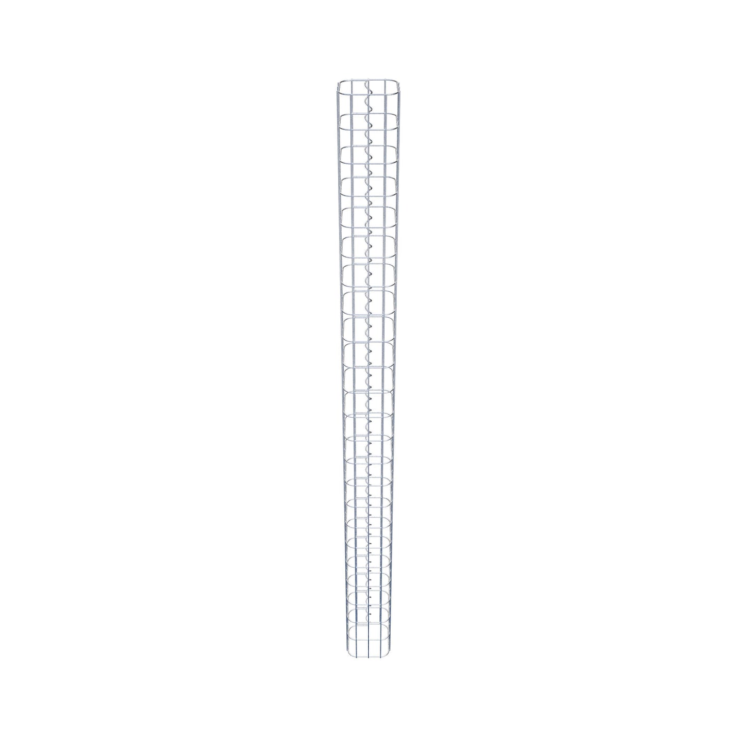 Gabionensäule eckig 17 cm x 17 cm, 230 cm Höhe, MW 5 cm x 10 cm