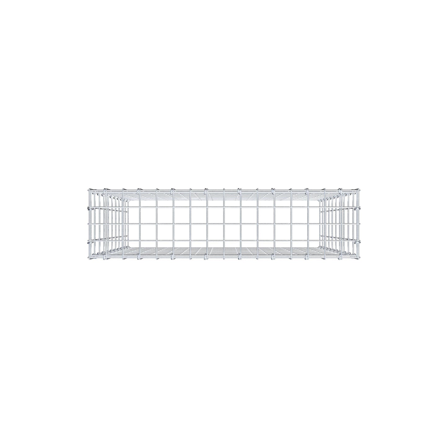 Type 3 oplegkorf 100 cm x 80 cm x 20 cm (L x H x D), maaswijdte 5 cm x 10 cm, C-ring