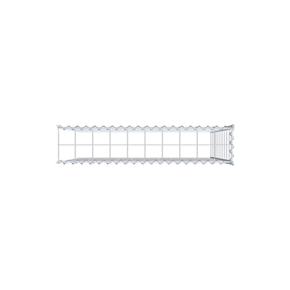 Add-on schanskorf type 4 100 cm x 100 cm x 20 cm (L x H x D), maaswijdte 10 cm x 10 cm, spiraal