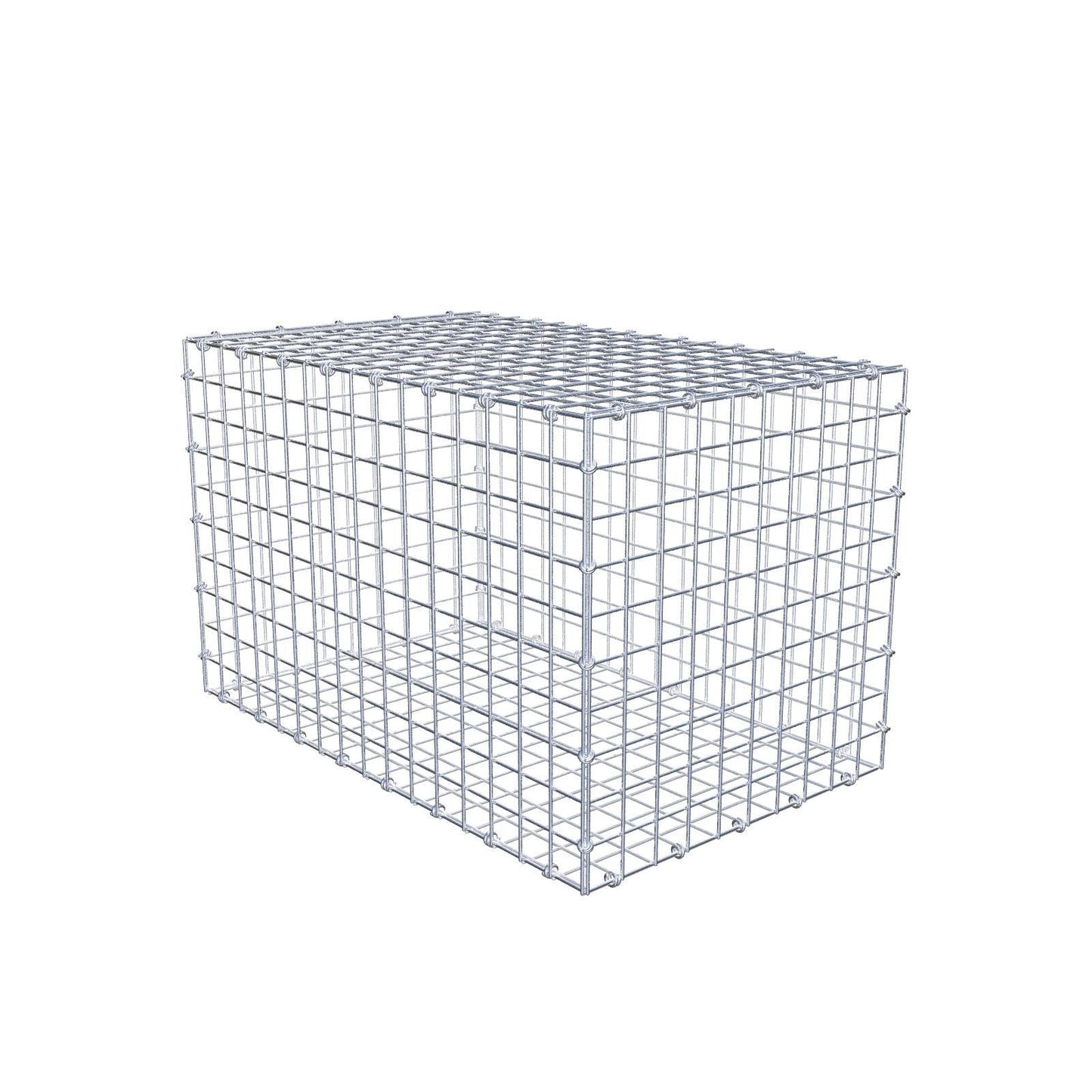 Gabion 80 cm x 50 cm x 50 cm (L x H x D), maskestørrelse 5 x 5 cm, spiralring