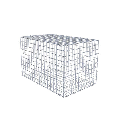Gabion 80 cm x 50 cm x 50 cm (L x H x D), maskestørrelse 5 x 5 cm, spiralring