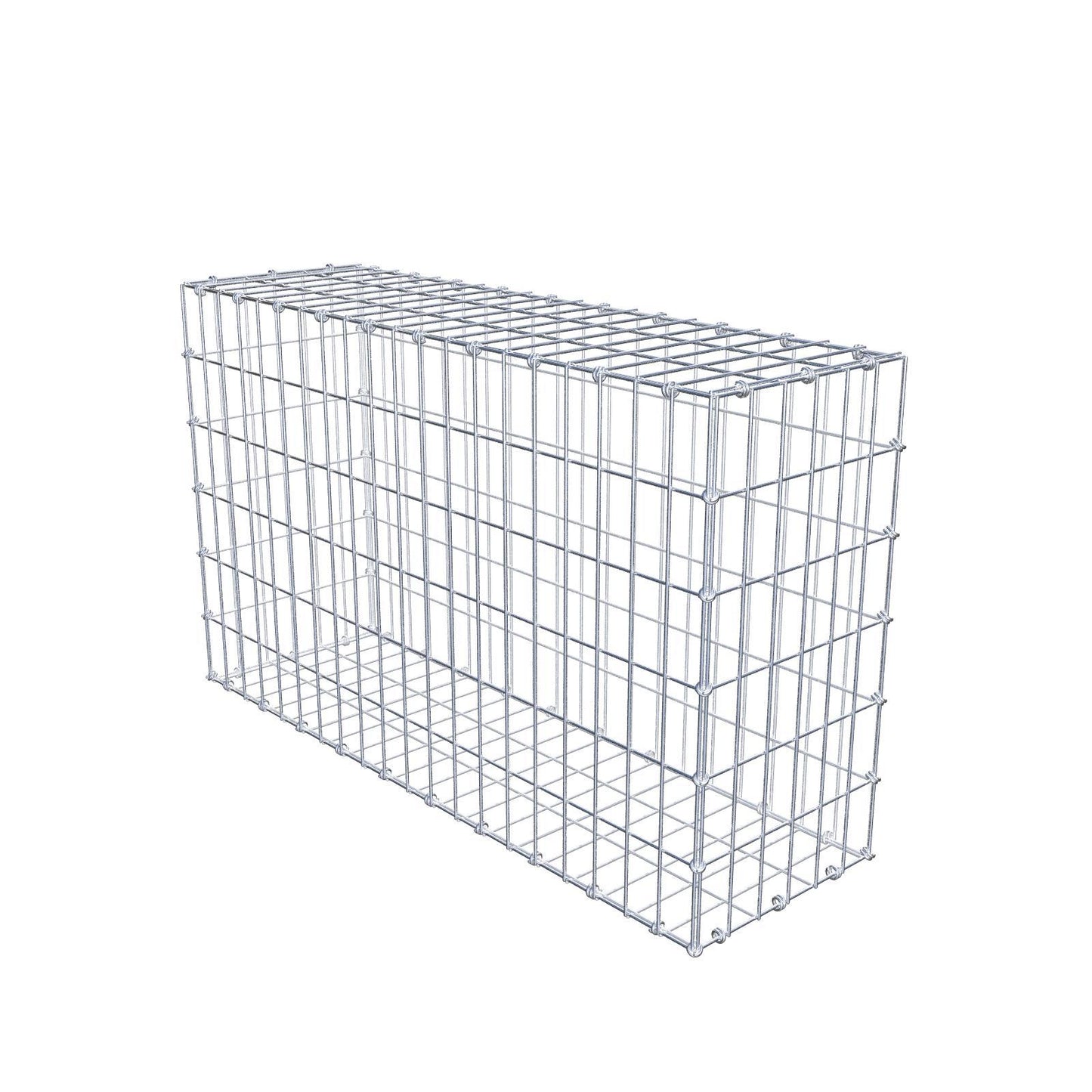 Schanskorf 100 cm x 60 cm x 30 cm (L x H x D), maaswijdte 5 x 10 cm, spiraalring