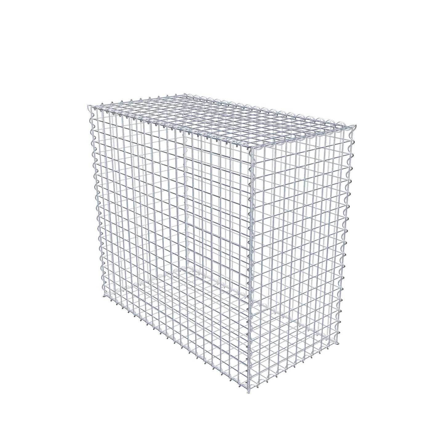 Gabione 100 cm x 90 cm x 50 cm (L x H x T), Maschenweite 5 cm x 5 cm, Spirale