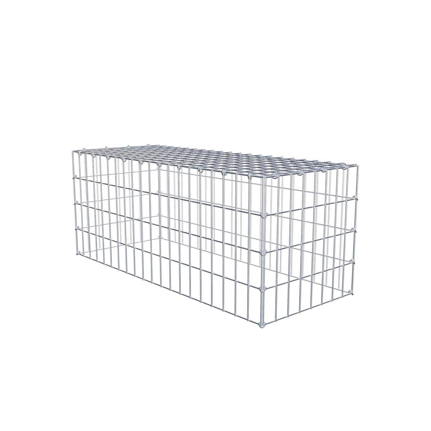 Type 3 oplegkorf 100 cm x 40 cm x 40 cm (L x H x D), maaswijdte 5 cm x 10 cm, C-ring
