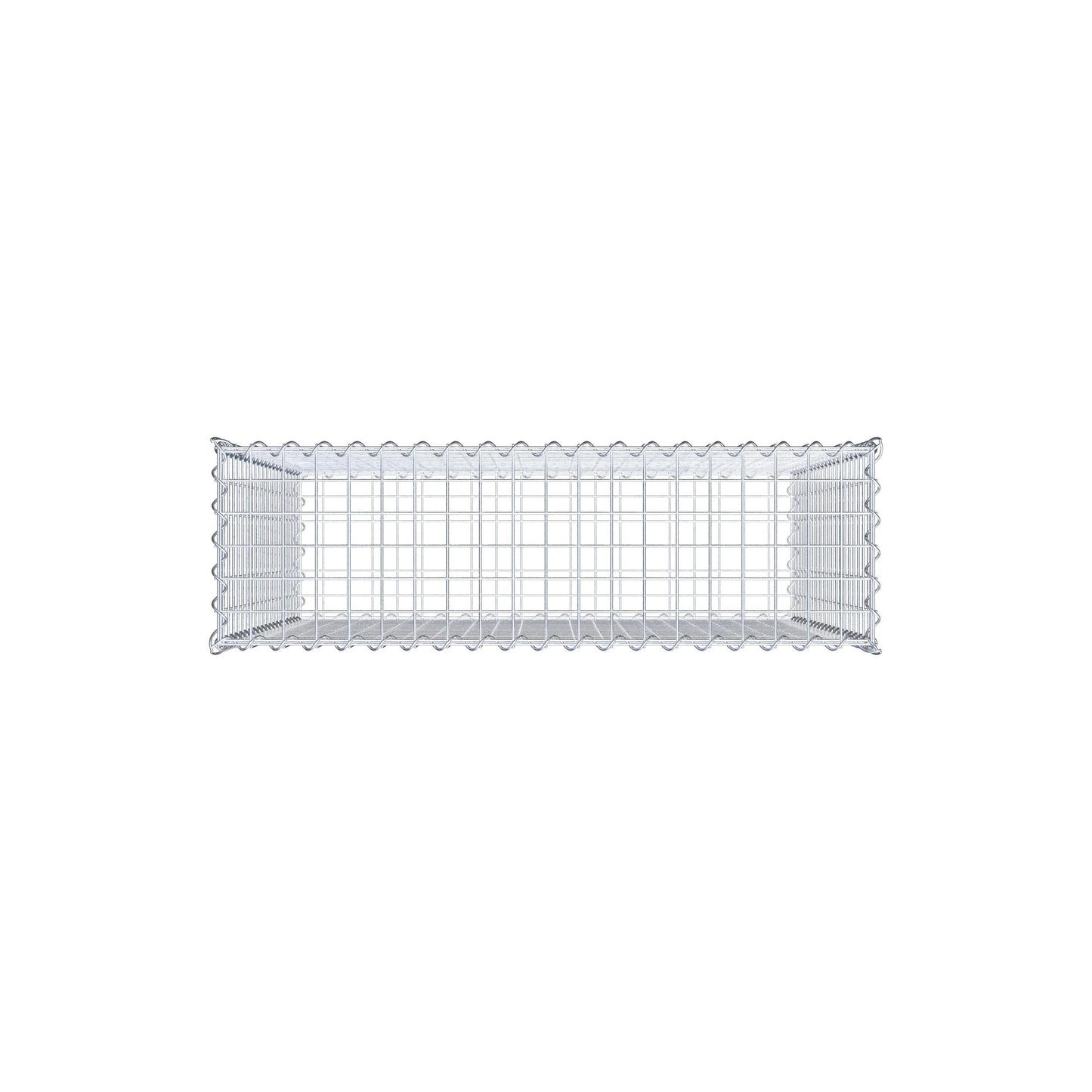 Gabion 100 cm x 100 cm x 30 cm (L x H x D), maskestørrelse 5 cm x 5 cm, spiral