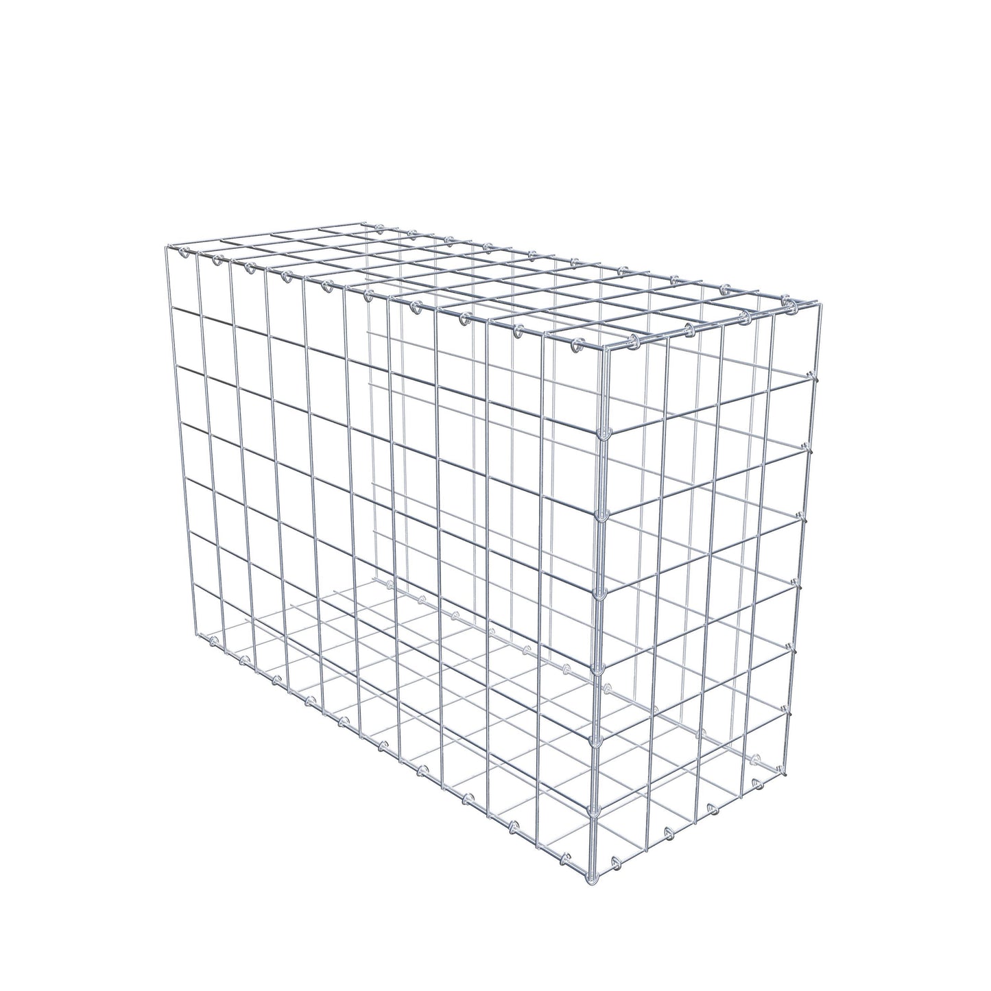 Type 2 oplegkorf 100 cm x 70 cm x 40 cm (L x H x D), maaswijdte 10 cm x 10 cm, C-ring