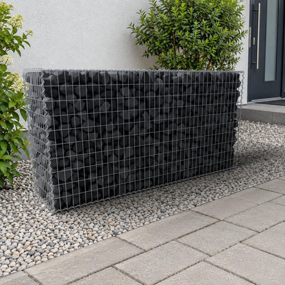 Gabione 200 cm x 100 cm x 50 cm (L x H x T), Maschenweite 5 cm x 10 cm, Spirale