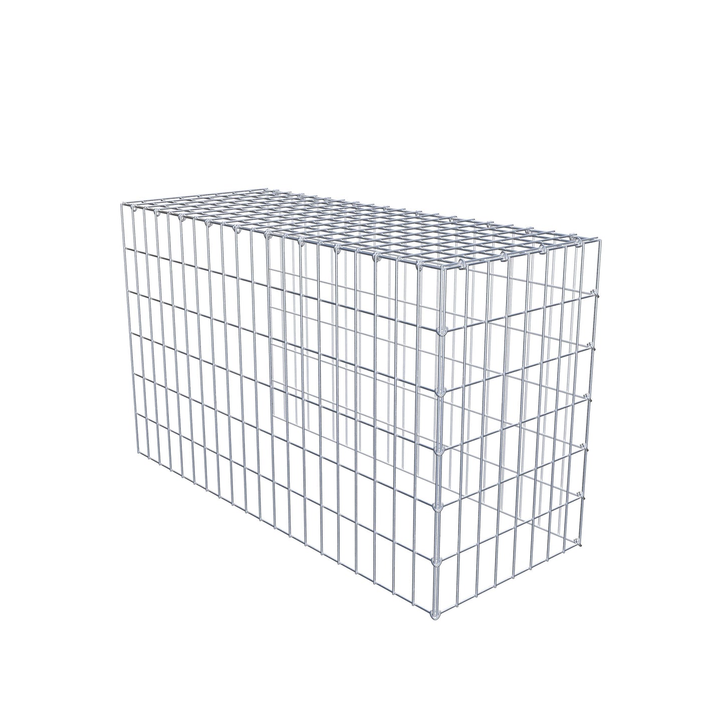 Type 4 oplegkorf 100 cm x 60 cm x 40 cm (L x H x D), maaswijdte 5 cm x 10 cm, C-ring