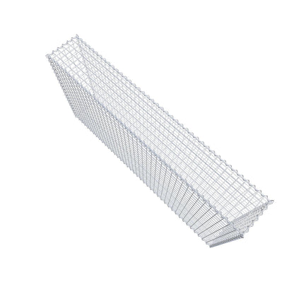Gabião 200 cm x 100 cm x 30 cm (C x A x P), malhagem 5 cm x 5 cm, espiral