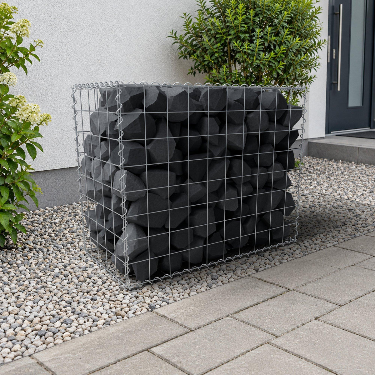 Gabião 100 cm x 80 cm x 50 cm (C x A x P), malhagem 10 cm x 10 cm, espiral