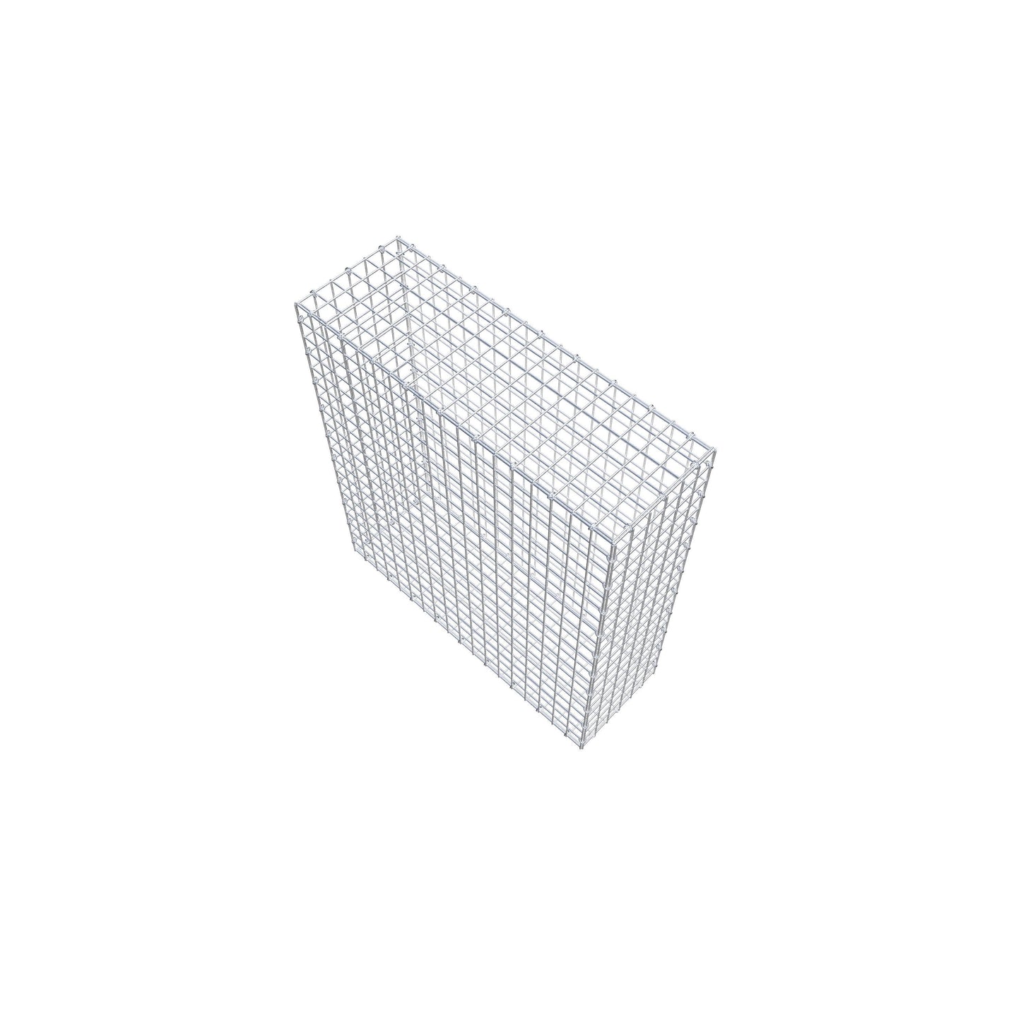 Gabbione 100 cm x 90 cm x 30 cm (L x H x P), maglia 5 cm x 5 cm, anello a C