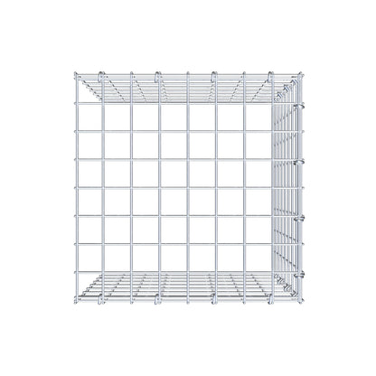 Anbaugabione Typ 4 40 cm x 40 cm x 40 cm (L x H x T), Maschenweite 5 cm x 5 cm, C-Ring