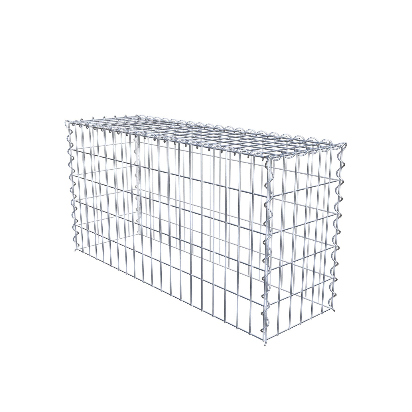 Anbaugabione Typ 3 100 cm x 50 cm x 30 cm (L x H x T), Maschenweite 5 cm x 10 cm, Spirale