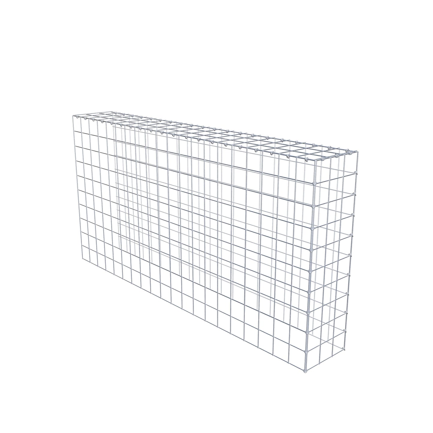 Anbaugabione Typ 4 200 cm x 100 cm x 30 cm (L x H x T), Maschenweite 10 cm x 10 cm, C-Ring