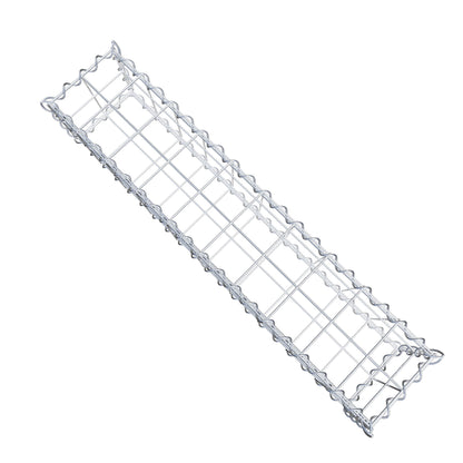 Schanskorf 100 cm x 20 cm x 20 cm (L x H x D), maaswijdte 10 cm x 10 cm, spiraalvormig
