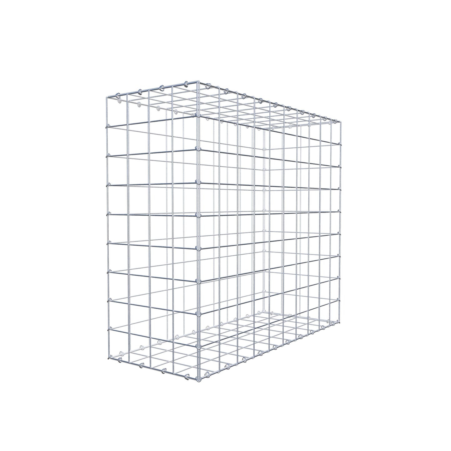 Gabion 100 cm x 90 cm x 40 cm (L x H x D), mesh size 10 cm x 10 cm, C-ring