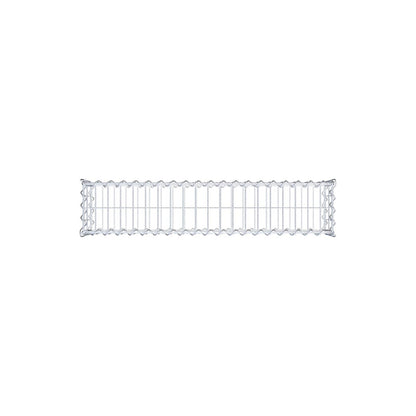 Gabion 100 cm x 20 cm x 20 cm (L x H x D), maskstorlek 5 cm x 10 cm, spiral