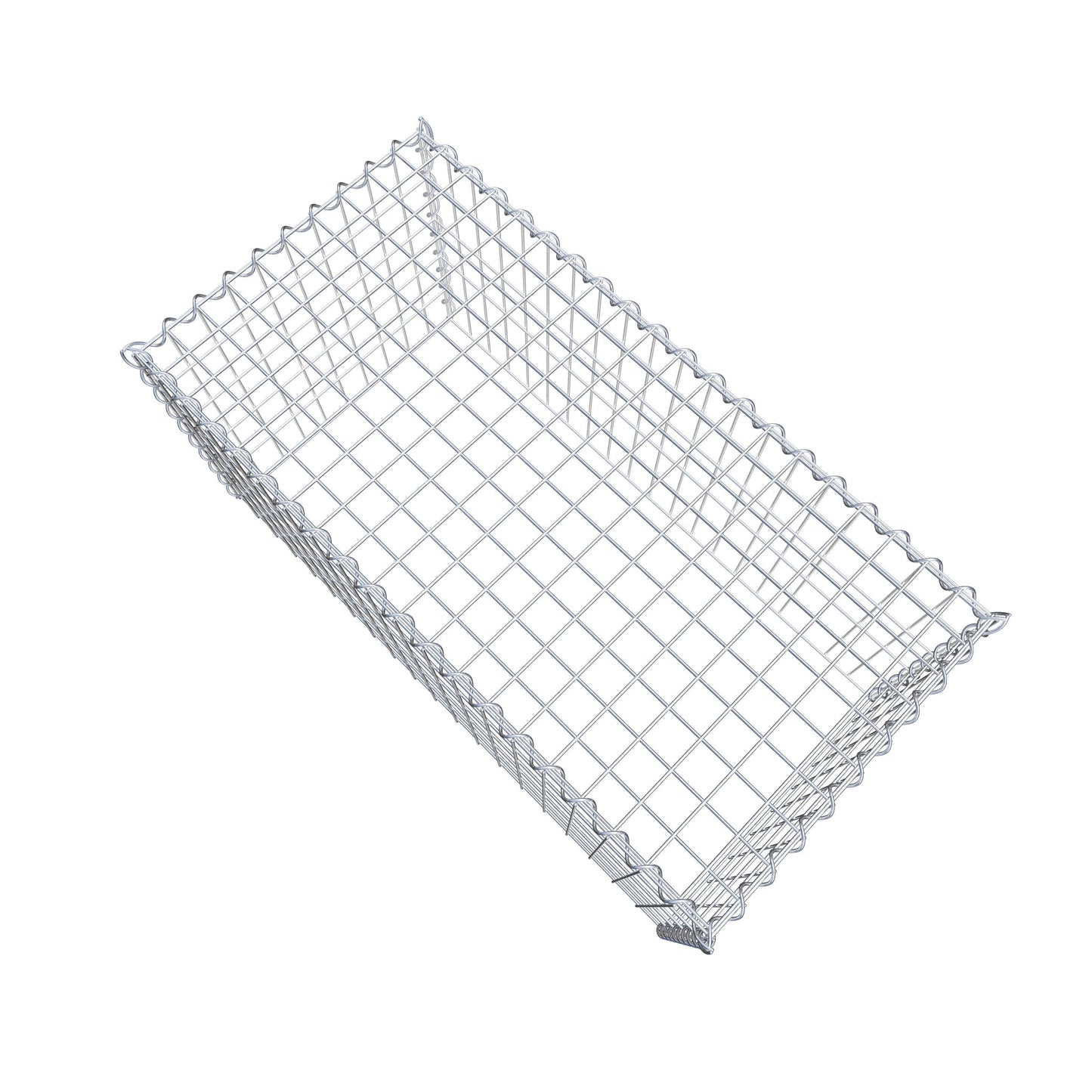 Gabion rapporté type 3 100 cm x 50 cm x 50 cm (L x H x P), mailles 5 cm x 10 cm, spirale