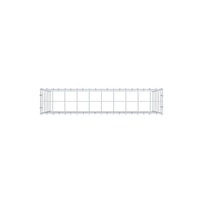 Type 3 oplegkorf 100 cm x 60 cm x 20 cm (L x H x D), maaswijdte 10 cm x 10 cm, C-ring
