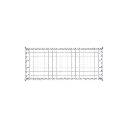 Aangegroeide schanskorf type 3 100 cm x 30 cm x 40 cm (L x H x D), maaswijdte 5 cm x 10 cm, spiraal