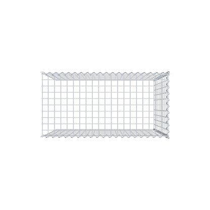 Add-on schanskorf type 4 100 cm x 90 cm x 50 cm (L x H x D), maaswijdte 5 cm x 10 cm, spiraalvormig
