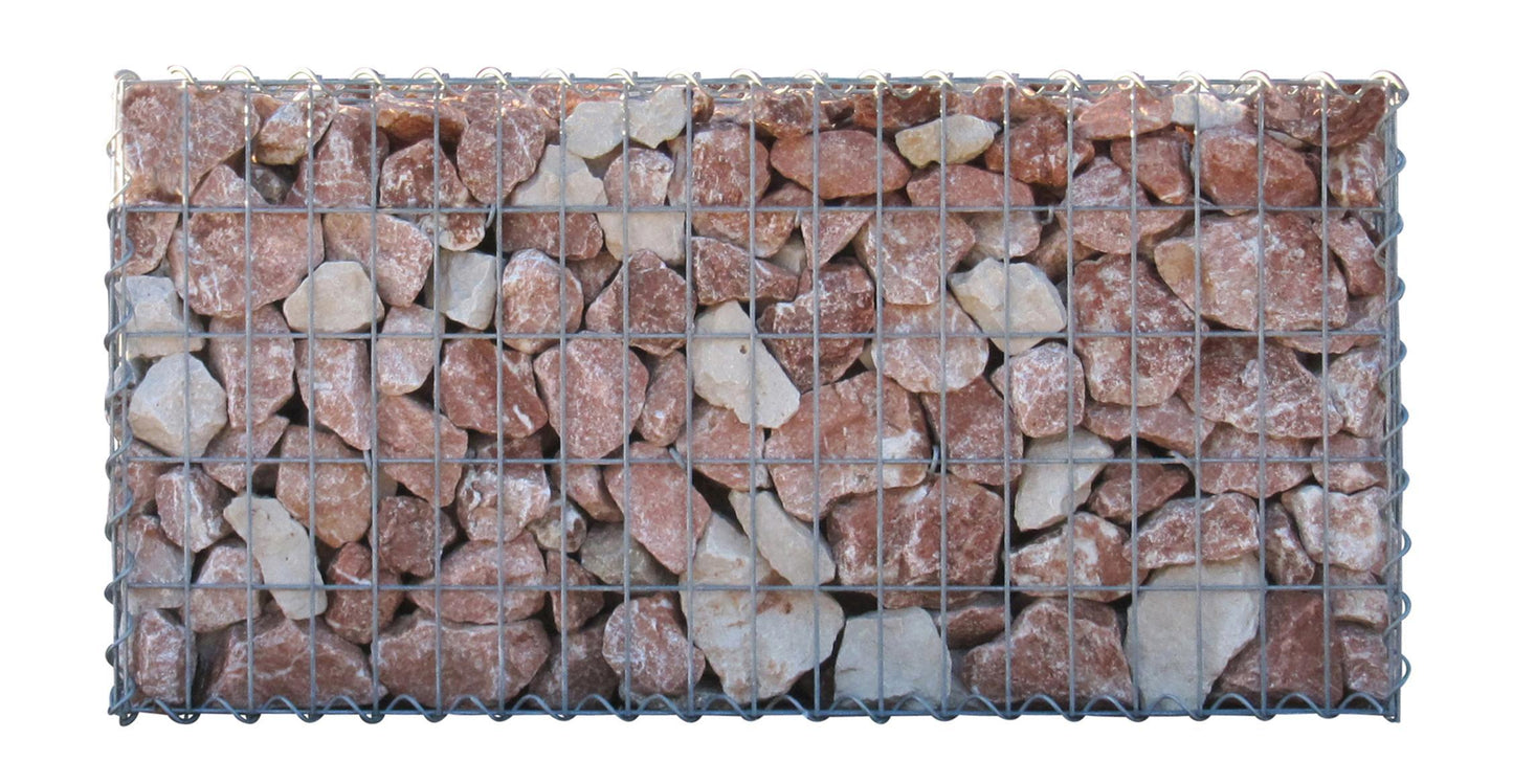 Schanskorf 100 cm x 100 cm x 50 cm (L x H x D), maaswijdte 5 cm x 10 cm, spiraalvormig