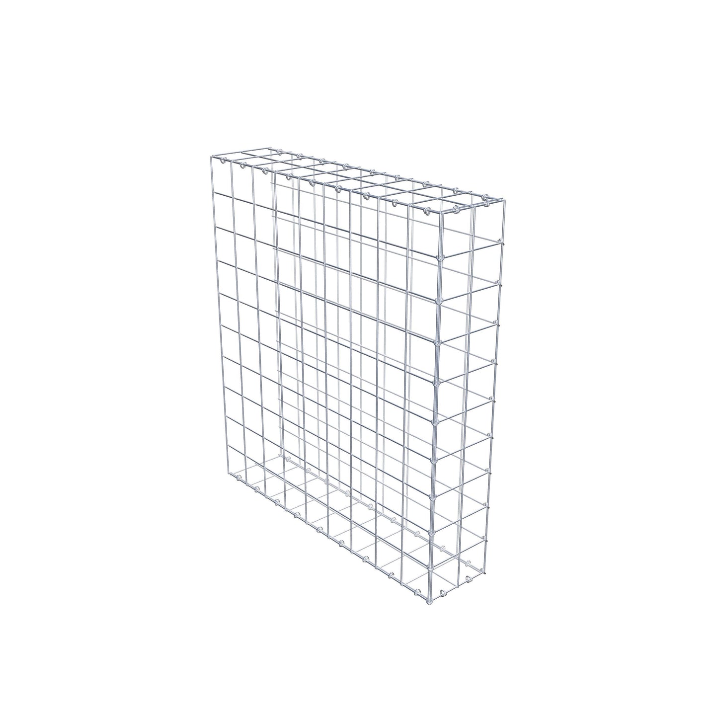 Type 2 oplegkorf 100 cm x 90 cm x 20 cm (L x H x D), maaswijdte 10 cm x 10 cm, C-ring