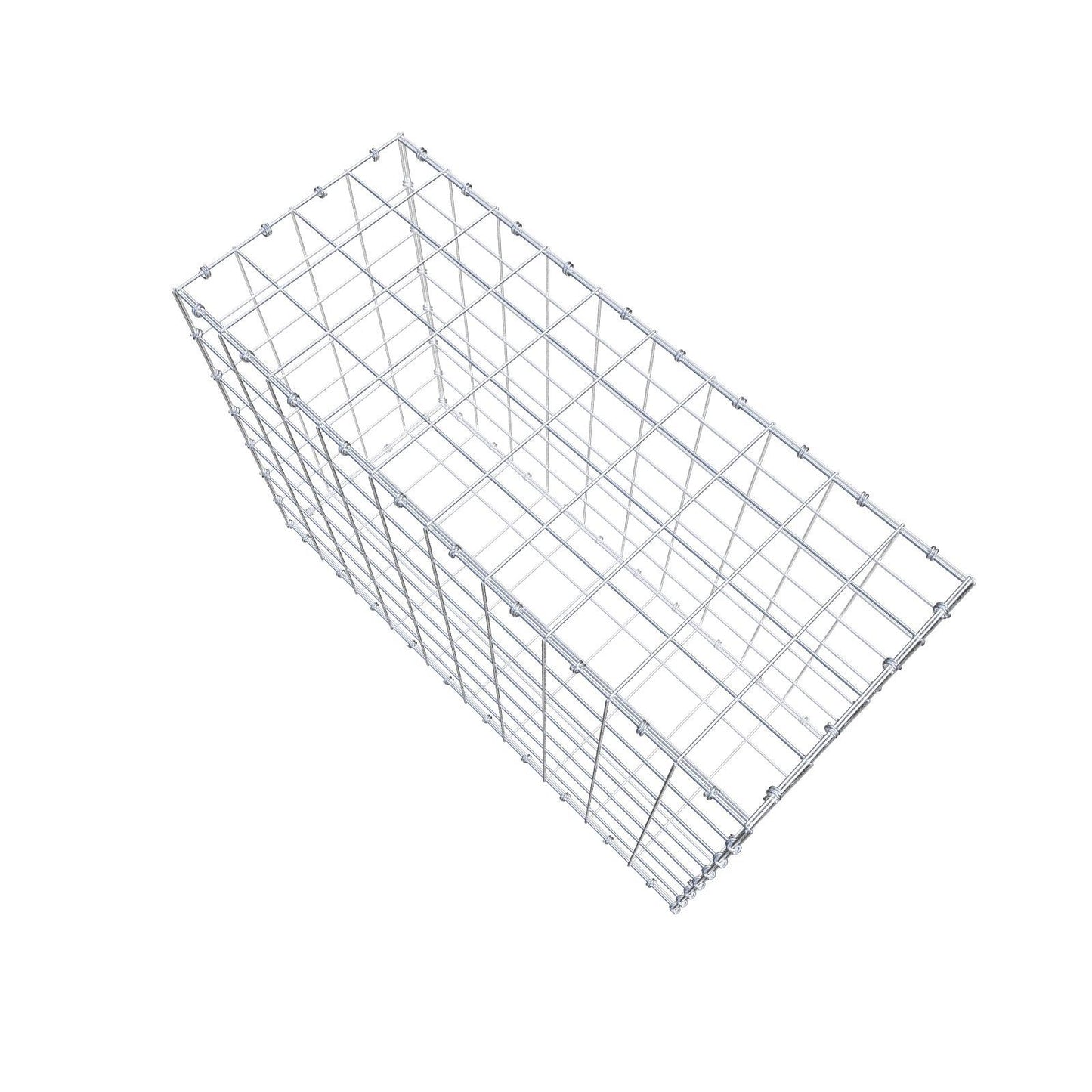 Gabion 100 cm x 70 cm x 40 cm (L x H x D), maskstorlek 10 x 10 cm, spiralring
