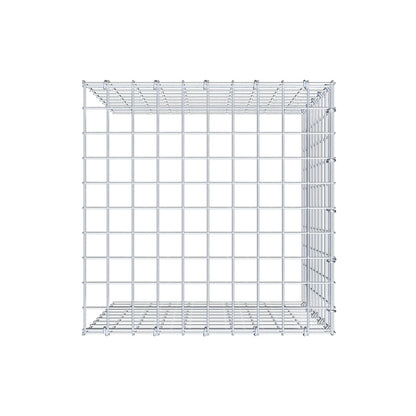 Opbouw schanskorf type 4 50 cm x 50 cm x 50 cm (L x H x D), maaswijdte 5 cm x 5 cm, C-ring