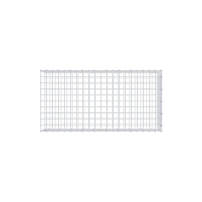 Type 2 oplegkorf 100 cm x 20 cm x 50 cm (L x H x D), maaswijdte 5 cm x 5 cm, C-ring