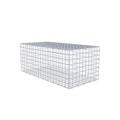 Schanskorf 100 cm x 40 cm x 50 cm (L x H x D), maaswijdte 5 x 5 cm, spiraalring