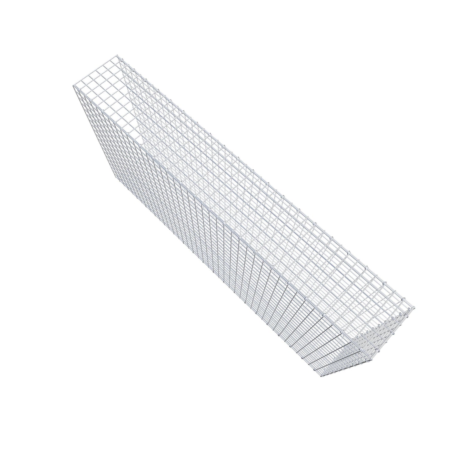 Bevestigbare schanskorf type 2 200 cm x 100 cm x 30 cm (L x H x D), maaswijdte 5 cm x 5 cm, C-ring